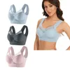 Bras 3pc da donna grande canotta senza spalline canova biancheria intima sottile piega laterale mammella raccolta reggiseno regolabile