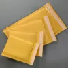 Çantalar 25/50pcs Kraft Paper Bubble Zarflar Çantalar Farklı Özellikler Postalar Yastıklı nakliye zarfı kabarcık posta çantası