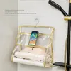 Storage Bags 2024 Waterproof Transparent Bag Bathroom Clohes Phone Hanging Hook Shower Home Dormitory Bath Organizer
