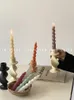 Candle Holders Klicka på Twist Ceramic Candlestick Decorations Retro Medieval Vintage Home Decoration Shop Display