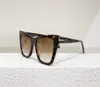 Cat Eye Sunglasses pour femmes 846 Havana Brown Ombes ombrés Fashion Shades Sun Glasses UV LENS AVEC BOX8438591