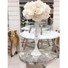 Candle Holders Mercijzyasang Metal Flowers Vase/Stand Candlestick White Holder Floor Vase Wedding/Table Centerpieces 03