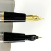 Pens Wingsung 601真空充填クラシック噴水ペン高品質のステンレス鋼バレルF0.5mmオフィススクールライティングインクペン