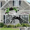 Décoration de fête 30cm 50cm 75cm 90cm surdimensionné P Black Spider Halloween Outdoor Home Bar House House Horror Props 2023 Drop délivre DH5R1