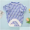 Dog Apparel Sky Blue Fresh Fashion Brand Knitted Sweater Comfortable And High Elastic Autumn Winter Cat Clothing Fadou Pet Xsxxl Dro Dhbl4