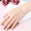 Link Bracelets Pure Gold Jewelry Store With The Same Bracelet Long-lasting Color Retention Single Water Wave Women's