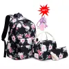 Mochilas escolares de bolsas para meninas Mochila Flor Backpack For Children Students Princess Bag Kids Backpack Girls Book Bag