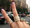 Wholeluxury Jewelry 925 STERLING Silver Priincess Cut Multi Topaz CZ Diamond Gemstones Party Femme Weddable Empilable Ring Gif8750544