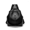 Schooltassen vintage rugzakken vrouwen mode echt leer kleine rugzak esthetische dame reistas casual backbag schattig ontwerp luxe