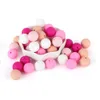 15mm Silicone Round Beads 1003005001000pcs Food Grade DIY Teethers Toy Nipple Holder Chain A Free Teething Bead 240407