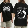 Frauen T-Shirt Ghostemane Graphic Print T-Shirt Mode Hip Hop Metal Rock Gothic T-Shirt Strtwear Plus Größe T-Shirt Frauen Y240420