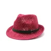 Berets Spring/Summer мужская и женская вязаная сетчатая сетка дышащая в свернутая джазовая шляпа Panama Top