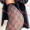 Mulheres Sexy Lace Lace Letters Fashion Padrão de meias longas meias clássicas Hosiery feminino feminino calças justas letra de roupa íntima 736