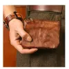 Wallets Vegetable Tanned Head Layer Cowhide Purse Men's Handrubbed Color Genuine Leather Retro Casual Short Billfold