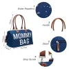 Çantalar bebek mavisi üç parça anne çanta yüksek kaliteli tote çanta hamilelik için hazırlanın hastane gerekli seyahat naylon çanta