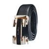 Belts 2024 Men's Luxury Belt Full Grain Leather Brand High Quality Authentic Length 110-120cm