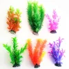 Akvarier 6st Fish Tank Plastic Water Grass Artificial Aquatic Plants Aquarium Bottom Landscape Ornament Accessories