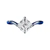 Cluster Anneaux Longlong Gold S925 Silver Simulate Diamond Cutaine 6 Pagoda Ring Femmes Simple and Atmospheric