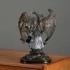 NorthEUins retro hars adelaar standbeeld kunstcollectie item dieren beeldjes huis woonkamer kantoor bureaubladdecoratie object ambacht 240416