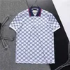 2024SS Designer Polo Shirt For Men Luxury Polos Casual T-shirt broderade bokstäver randiga mode High Streetblackwhite Red M-XXXL