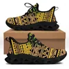 Casual Shoes Whereisart Women Vintage Black Flex Control Sneaker Polynesian Tribal Design Beskable Sport Running Cushion