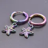 Dangle Earrings Chic Starfish For Women Star Stainless Steel Men 2024 Trending Punk Kpop Fashion Accessories Gifts