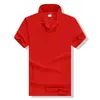 Kolor Soild Causal Bawełna koszula golfowa krótkie rękawowe koszule 240419