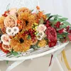 Wedding Flowers Bouquet Handmaded Artificial Flower Buque Bridal Silk Material For Celebration Decoration