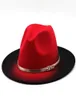 IMITAÇÃO DE IMITAÇÃO DE AUTONO DE INVERNO HOMENS HOMENS Ladies Fedoras Top Hat Jazz Jazz Americano Round Caps Chapéus Bocho 5658cm 2207182443382