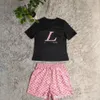 New Designer Women's Tracksuit T-shirt Shorts Luxury Casual suit 2 piece tracksuit