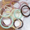 Braccialetti di fascino femminile caramelle alla moda bracciale in resina per donne ragazze semplici braccialetti acrilici festa di compleanno di braccialetti regali di compleanno