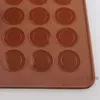 Aron Mat Silicone Mold Hole 48 Round Biscuits Cake Mold Food Grade Diy Molds Mats Multifunction Kitchen Baking Tool Th1269 S S S S S S