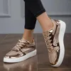 Casual Shoes Women Gym Vulcanized Female Footwear Fashion Breathable Walking PU Flat Sneakers Tenis De Mujer