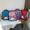 Sac à dos mignon 2d dessin de dessin sac de dessin animé anime sac à dos 3d saut comique étudiant sac à école kawaii filles adolescentes jour de jour drôle