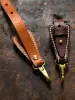 Plånböcker 100% äkta lädernyckelhållare för män manlig vintage handgjorda EDC midja hängande bälte slingan nyckelchain clip nyckel krokkedja