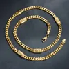 Biżuteria Zeadear 18K Gold Splated 45-60 cm Dubai łańcuch Naszyjnik dla mężczyzn Kobiet Hiphop Punk Scyk Six Accessaries Prezent 240418