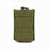 Förpackningar Molle Mag Pouch Hunting Tactical Single Rifle Magazine Pouch Open Top Bag M4 M16 5.56 .223 Kassettklipp Punch Pistol Holsters