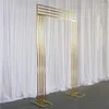 Dekoracja imprezy Factory Cena Wedding Flower Metal Arch Stand Tachdrop AB0874