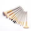 Makeup Brushes 12Pcs/Set High Quality Kit Wood Handle Portabel Travel Toiletry With Retail Bag Drop Delivery Health Beauty Tools Acces Otrm7