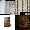 Decoratieve objecten Figurines Unique 13 Ghost Black Zodiac Book Samenvatting Plank Decor Beautif Horror Movie Copy Books Vintage Room Fa Dhy6J