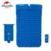 Outdoor Camping Inflatable Cushion Moisture-proof Sleeping Bag Mattress Mat Pad With Inflatable Bag For 2 Persons 240416