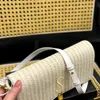 Summer tote tassel Straw weave raffias Luxury bag 10a gold chain Clutch crossbody Designer bags Wallets Womens Mens handbag makeup Shoulder envelope beach bag strap