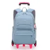 Rugzakken School Rolling Backpack Bags School Wiergedraaid rugzak voor meisjes kinderen school trolley tas voor meisjes schooltas wielen voor meisjes