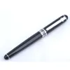 Ручки роскошные бренд Duke D2 Fountain Pen Silver Black Clip Callicraphy Metal Gift Bend Bend Double Nib Ink Pencain