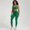 Fiess Align Set Lu Gym Yoga Leggings Back Cross Sport Bra Top 2pc Suit uitgebreide training Jog Womencutout Tie Round NEC Lemon Gym Runnin