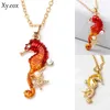 Pendant Necklaces Seahorse Decor Starfish Pearl Lady Necklace Clavicle Chain Women Gift