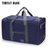 Bags TINYAT Male Men Travel Bag Folding Bag Protable Molle Women Tote Waterproof Nylon Casual Travel Duffel Bag Black luggage T306