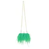 Abendtaschen 2024 Frauenkettenumhängetasche Clutch All-Matching Ostrich Feather Handtaschen Hochzeitsbody Crossbody