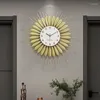 Wanduhren Pfauen Cartoon Uhr Mode Design Schlafzimmer Moderne Kunst Wandmalerei Minimalist Uhr Süßes Saat Home Dekoration