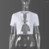 Women's T Shirts Spice Girl England Cute Casual T-shirt Summer Classic Color Short Sleeve O-neck Rhinestone Bow Top